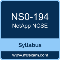 NS0-194 Syllabus, NCSE Exam Questions PDF, NetApp NS0-194 Dumps Free, NCSE PDF, NS0-194 Dumps, NS0-194 PDF, NCSE VCE, NS0-194 Questions PDF, NetApp NCSE Questions PDF, NetApp NS0-194 VCE