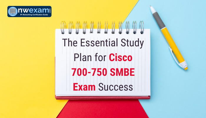 A Spiral Book Showing The Essential Study Plan for Cisco 700-750 SMBE Exam Success