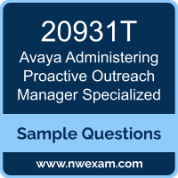 Administering Proactive Outreach Manager Specialized Dumps, 20931T Dumps, Avaya Administering Proactive Outreach Manager Specialized PDF, 20931T PDF, Administering Proactive Outreach Manager Specialized VCE, Avaya Administering Proactive Outreach Manager Specialized Questions PDF, Avaya Exam VCE, Avaya 20931T VCE, Administering Proactive Outreach Manager Specialized Cheat Sheet