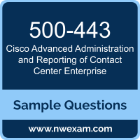 Advanced Administration and Reporting of Contact Center Enterprise Dumps, 500-443 Dumps, Cisco CCEAAR PDF, 500-443 PDF, Advanced Administration and Reporting of Contact Center Enterprise VCE, Cisco Advanced Administration and Reporting of Contact Center Enterprise Questions PDF, Cisco Exam VCE, Cisco 500-443 VCE, Advanced Administration and Reporting of Contact Center Enterprise Cheat Sheet