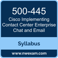 500-445 Syllabus, Implementing Contact Center Enterprise Chat and Email Exam Questions PDF, Cisco 500-445 Dumps Free, Implementing Contact Center Enterprise Chat and Email PDF, 500-445 Dumps, 500-445 PDF, Implementing Contact Center Enterprise Chat and Email VCE, 500-445 Questions PDF, Cisco Implementing Contact Center Enterprise Chat and Email Questions PDF, Cisco 500-445 VCE
