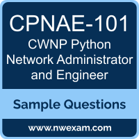 Python Network Administrator and Engineer Dumps, CPNAE-101 Dumps, CWNP CPNAE PDF, CPNAE-101 PDF, Python Network Administrator and Engineer VCE, CWNP Python Network Administrator and Engineer Questions PDF, CWNP Exam VCE, CWNP CPNAE-101 VCE, Python Network Administrator and Engineer Cheat Sheet