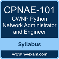 CPNAE-101 Syllabus, Python Network Administrator and Engineer Exam Questions PDF, CWNP CPNAE-101 Dumps Free, Python Network Administrator and Engineer PDF, CPNAE-101 Dumps, CPNAE-101 PDF, Python Network Administrator and Engineer VCE, CPNAE-101 Questions PDF, CWNP Python Network Administrator and Engineer Questions PDF, CWNP CPNAE-101 VCE