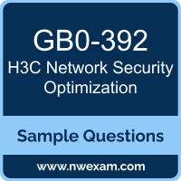 Network Security Optimization Dumps, GB0-392 Dumps, H3C Network Security Optimization PDF, GB0-392 PDF, Network Security Optimization VCE, H3C Network Security Optimization Questions PDF, H3C Exam VCE, H3C GB0-392 VCE, Network Security Optimization Cheat Sheet