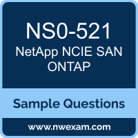 NCIE SAN ONTAP Dumps, NS0-521 Dumps, NetApp NCIE SAN Specialist, ONTAP PDF, NS0-521 PDF, NCIE SAN ONTAP VCE, NetApp NCIE SAN ONTAP Questions PDF, NetApp Exam VCE, NetApp NS0-521 VCE, NCIE SAN ONTAP Cheat Sheet