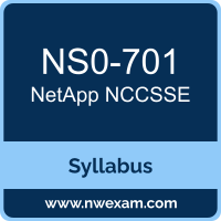 NS0-701 Syllabus, NCCSSE Exam Questions PDF, NetApp NS0-701 Dumps Free, NCCSSE PDF, NS0-701 Dumps, NS0-701 PDF, NCCSSE VCE, NS0-701 Questions PDF, NetApp NCCSSE Questions PDF, NetApp NS0-701 VCE